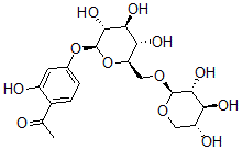 CAS#: 149475-54-7, 1-[2-Hydroxy-4-[(2S,3R,4S,5S,6R)-3,4,5-Trihydroxy-6-[[(2S,3R,4S,5R)-3,4,5-Trihydroxyoxan-2-Yl]Oxymethyl]Oxan-2-Yl]Oxyphenyl]Ethanone