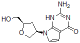CAS 登录号：149519-40-4， 2-氨基-7-[(3R,5R)-5-(羟基甲基)四氢呋喃-3-基]-1H-吡咯并[3,2-e]嘧啶-4-酮