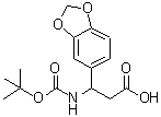 CAS 登录号：149520-06-9， 3-(1,3-苯并二氧戊环-5-基)-3-({[(2-甲基-2-丙基)氧基]羰基}氨基)丙酸