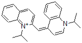 CAS 登录号：149578-82-5， (2E)-1-丙-2-基-2-[(1-丙-2-基喹啉-1-鎓-4-基)亚甲基]喹啉