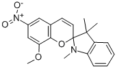 CAS#: 1498-89-1, 8-Methoxy-1',3',3'-trimethyl-6-nitro-spiro[chromene-2,2'-indole]