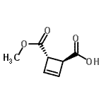 CAS 登录号：149883-21-6， (1S,4S)-4-(甲氧羰基)-2-环丁烯-1-羧酸