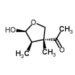 CAS#: 150097-17-9, 1-[(3R,4R,5S)-5-Hydroxy-3,4-Dimethyltetrahydro-3-Furanyl]Ethanone