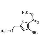 CAS 登录号：150360-17-1， 甲基3-氨基-5-(甲氧基甲基)-2-噻吩羧酸酯