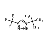 CAS#: 150433-22-0, 5-(2-Methyl-2-Propanyl)-3-(Trifluoromethyl)-1H-Pyrazole