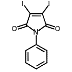 CAS#: 15051-40-8, 3,4-Diiodo-1-Phenyl-1H-Pyrrole-2,5-Dione