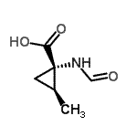 CAS 登录号：150646-37-0， (1S,2S)-1-甲酰氨基-2-甲基环丙烷羧酸