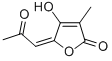 CAS 登录号：150671-08-2， (2E)-5-羟基-4-甲基-2-(2-氧代亚丙基)呋喃-3-酮