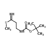 CAS#: 150671-57-1, Methyl 3-({[(2-methyl-2-propanyl)oxy]carbonyl}amino)propanimidothioate