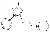 CAS#: 15083-51-9, 1-[2-[(3-Methyl-1-Phenyl-1H-Pyrazol-5-Yl)Oxy]Ethyl]Piperidine