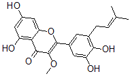 CAS#: 150853-98-8, 2-[3,4-Dihydroxy-5-(3-Methylbut-2-Enyl)Phenyl]-5,7-Dihydroxy-3-Methoxychromen-4-One