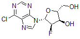 CAS#: 150863-84-6, (2R,3R,4R,5R)-5-(6-Chloropurin-9-Yl)-4-Fluoro-2-(Hydroxymethyl)Oxolan-3-Ol