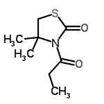 CAS#: 150968-16-4, 4,4-Dimethyl-3-Propionyl-1,3-Thiazolidin-2-One
