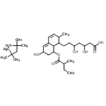 CAS 登录号：151006-14-3， 3,5-二羟基-7-{6-羟基-2-甲基-8-[(2-甲基丁酰基)氧基]-1,2,6,7,8,8A-六氢-1-萘基}庚酸-2,4,4-三甲基-2-戊胺(1:1)
