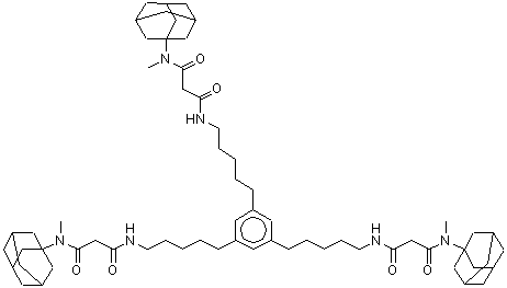CAS#: 151058-38-7, N<Sup>3</Sup>,N<Sup>3</Sup>',N<Sup>3</Sup>''-(Benzene-1,3,5-Triyltri-5,1-Pentanediyl)Tris[N<Sup>1</Sup>-(Adamantan-1-Yl)-N<Sup>1</Sup>-Methylmalonamide]