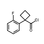 CAS 登录号：151157-31-2， 1-(2-氟苯基)环丁烷羰基氯化物