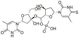 CAS#: 151165-76-3, [2-(Hydroxymethyl)-5-(5-Methyl-2,4-Dioxopyrimidin-1-Yl)Oxolan-3-Yl] [2-Hydroxy-4-(5-Methyl-2-Oxo-4-Sulfanylidenepyrimidin-1-Yl)Cyclopentyl]Methyl Hydrogen Phosphate