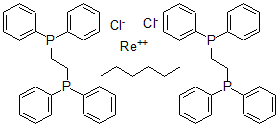 CAS#: 151304-29-9, Bis(1,2-bis(diphenylphosphino)ethylene)dichlororhenium(II) hexane