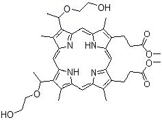 CAS 登录号:151337-74-5, 2,4-二-(2-羟基乙氧基)乙基-次卟啉Ix