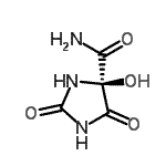 CAS 登录号：151359-23-8， (4S)-4-羟基-2,5-二氧代-4-咪唑烷甲酰胺