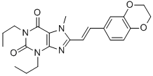 CAS#: 151539-60-5, 8-[(E)-2-(2,3-Dihydro-1,4-Benzodioxin-7-Yl)Ethenyl]-7-Methyl-1,3-Dipropylpurine-2,6-Dione