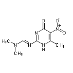 CAS#: 151587-54-1, N,N-Dimethyl-N'-(6-methyl-5-nitro-4-oxo-1,4-dihydro-2-pyrimidinyl)imidoformamide