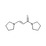 CAS 登录号：15182-52-2， (2E)-1,3-二(1-吡咯烷基)-2-丙烯-1-硫酮
