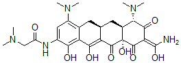 CAS 登录号：151922-16-6， N-[(5aR,6aS,7S,9Z,10aS)-9-(氨基-羟基甲亚基)-4,7-二(二甲基氨基)-1,10a,12-三羟基-8,10,11-三氧代-5a,6,6a,7-四氢-5H-并四苯-2-基]-2-二甲基氨基乙酰胺