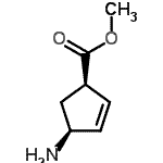 CAS 登录号：152279-17-9， 甲基(1R,4S)-4-氨基-2-环戊烯-1-羧酸酯