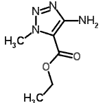 CAS 登录号：152300-51-1， 乙基4-氨基-1-甲基-1H-1,2,3-三唑-5-羧酸酯