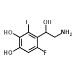 CAS 登录号：152434-75-8， 4-(2-氨基-1-羟基乙基)-3,5-二氟-1,2-苯二酚