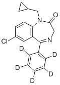 CAS#: 152477-89-9, 7-Chloro-1-(Cyclopropylmethyl)-1,3-Dihydro-5-(Phenyl-D5)-2H-1,4-Benzodiazepin-2-One
