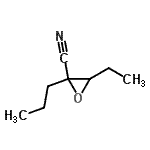 CAS 登录号：152493-86-2， 3-乙基-2-丙基-2-环氧乙烷甲腈