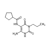 CAS#: 152529-70-9, N-(6-Amino-2,4-Dioxo-3-Propyl-1,2,3,4-Tetrahydro-5-Pyrimidinyl)Cyclopentanecarboxamide