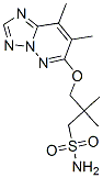 CAS#: 152537-58-1, 3-[(7,8-Dimethyl-[1,2,4]Triazolo[5,1-f]Pyridazin-6-Yl)Oxy]-2,2-Dimethylpropane-1-Sulfonamide
