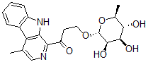 CAS#: 152752-60-8, 1-(4-Methyl-9H-Pyrido[3,4-b]Indol-1-Yl)-3-[(2R,3R,4R,5R,6S)-3,4,5-Trihydroxy-6-Methyloxan-2-Yl]Oxypropan-1-One