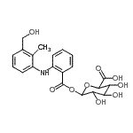 CAS#: 152832-29-6, 1-O-(2-{[3-(Hydroxymethyl)-2-methylphenyl]amino}benzoyl)hexopyranuronic acid