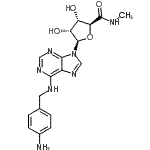 CAS#: 152918-26-8, (2S,3S,4R,5R)-5-{6-[(4-Aminobenzyl)Amino]-9H-Purin-9-Yl}-3,4-Dihydroxy-N-Methyltetrahydro-2-Furancarboxamide