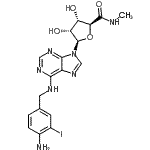 CAS#: 152918-27-9, (2S,3S,4R,5R)-5-{6-[(4-Amino-3-Iodobenzyl)Amino]-9H-Purin-9-Yl}-3,4-Dihydroxy-N-Methyltetrahydro-2-Furancarboxamide