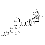 CAS#: 153005-22-2, (4aR,4bS,6aR,6bR,7S,11aS,11bR)-6A-Formyl-9-Hydroxy-4A,7-Dimethyl-8-(2-Methyl-1-Propen-1-Yl)-1,2,3,4,4A,4B,5,6,6A,6B,7,8,9,10A,11,11A,11B,12-Octadecahydronaphtho[2',1':4,5]Indeno[2,1-b]Pyran-2-Yl 2-O-[ 6-Deoxy-4-O-(4-Hydroxybenzoyl)-D-Mannopyranosyl]-D-Glucopyranoside