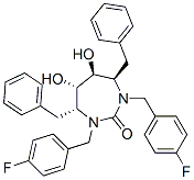 CAS#: 153182-30-0, (4R,5S,6S,7R)-1,3-Bis[(4-Fluorophenyl)Methyl]-5,6-Dihydroxy-4,7-Bis(Phenylmethyl)-1,3-Diazepan-2-One