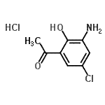 CAS 登录号：153404-65-0， 1-(3-氨基-5-氯-2-羟基-苯基)乙酮盐酸盐