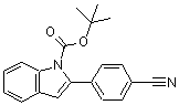CAS#: 153432-73-6, 2-Methyl-2-Propanyl 2-(4-Cyanophenyl)-1H-Indole-1-Carboxylate
