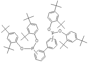 CAS#: 153453-64-6, [1,1'-Biphenyl]Diylbis-Phosphonous Acid Tetrakis[2,4-Bis(1,1-Dimethylethyl)Phenyl] Ester