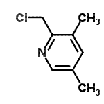 CAS 登录号：153476-69-8， 2-(氯甲基)-3,5-二甲基吡啶