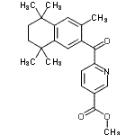 CAS#: 153559-92-3, Methyl 6-[(3,5,5,8,8-Pentamethyl-5,6,7,8-Tetrahydro-2-Naphthalenyl)Carbonyl]Nicotinate