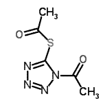 CAS 登录号：153628-20-7， S-(1-乙酰基-1H-四唑-5-基)硫代乙酸酯