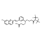 CAS#: 153698-86-3, 3-{[(R)-[(3-{Bis[(<Sup>2</Sup>H<Sub>3</Sub>)Methyl]Amino}-3-Oxopropyl)Sulfanyl]{3-[(E)-2-(7-Chloro-2-Quinolinyl)Vinyl]Phenyl}Methyl]Sulfanyl}Propanoic Acid