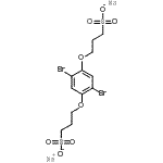 CAS#: 153912-33-5, Disodium 3,3'-[(2,5-Dibromo-1,4-Phenylene)Bis(Oxy)]Di(1-Propanesulfonate)