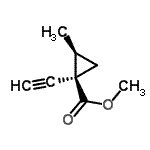 CAS#: 153943-62-5, Methyl (1R,2S)-1-Ethynyl-2-Methylcyclopropanecarboxylate